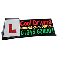 Black Mini-Professional Roof Sign